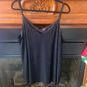 Black shimmery Torrid tank